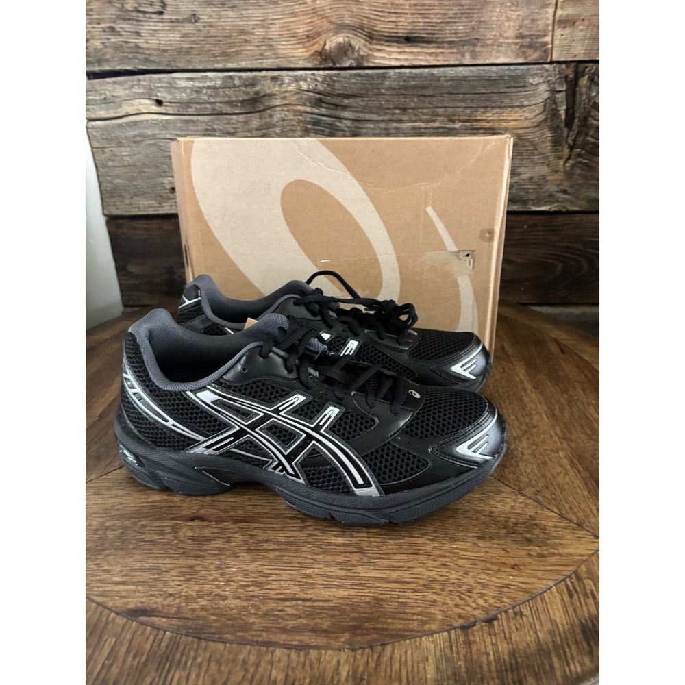 Asics Gel-1130 Black Pure Silver Mens 9.5 Womens 11 Running Shoes 1201A906-001